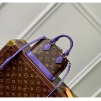 Grade Quality Louis Vuitton Nano Alma Bag in Monogram Macassar Canvas M82717 Purple 2024