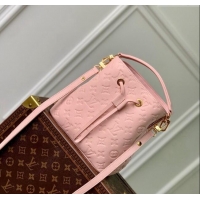 Reasonable Price Louis Vuitton NeoNoe BB Bucket Bag in Opale Pink Monogram Leather M45709 2024