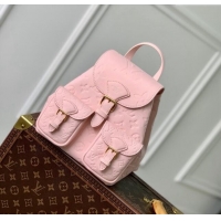 Top Grade Louis Vuitton Backup Backpack bag in Monogram Empreinte Leather M47074 Opal Pink 2024