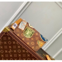 Famous Brand Louis Vuitton Zippy Wallet in Monogram Canvas with Vintage Hotel Labels M60017 2024