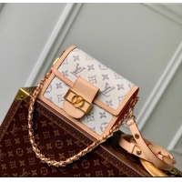 Luxury Cheap Louis Vuitton Mini Dauphine bag in Multicolor Beige Monogram Jacquard Fabric M24841 2024