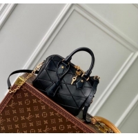 Buy Cheap Louis Vuitton Speedy Bandouliere 20 Bag in Quilted Lambskin M24261 Black 2024