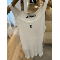 ​Promotional Dior Tank Top Ribbed Cotton Jersey CD4086 White