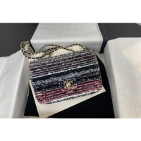 Super Quality Chanel Sequins Small Flap Bag AS4561 Red 2024