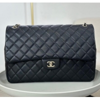 Famous Brand Chanel XXL Airline Travel Flap Bag inGrained Leather A4661 Black/Light Gold 2024 Top