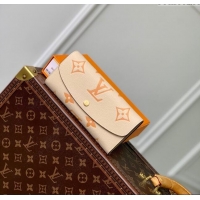 Pretty Style Louis Vuitton Emilie Wallet in Monogram Empreinte Leather M60699 Beige 2024