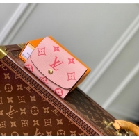 Top Grade Louis Vuitton Short Wallet in Monogram Empreinte Leather M60688 Pink 2024