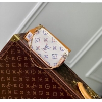 Promotional Louis Vuitton Mini Pochette Accessories Clutch in Multicolor Beige Monogram Jacquard Fabric M58009 2024