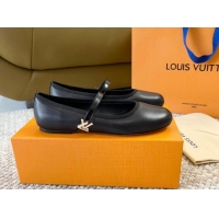 Classic Hot Louis Vuitton Romy Flat Ballerinas in Lambskin Black 606162