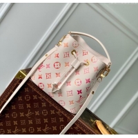 Pretty Style Louis Vuitton Neonoe BB Bucket Bag in Monogram Empreinte Leather M24649 Sunrise Aquarelle 2024