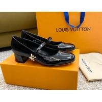 Stylish Louis Vuitton Romy Pumps 3.5cm in Patent Leather Black 606167