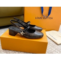 Most Popular Louis Vuitton Romy Slingback Pumps 3.5cm in Monogram Canvas 606174