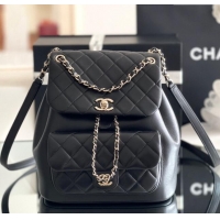 Most Popular Chanel Calfskin Large Backpack AS2908 Black 2024 Original Quality