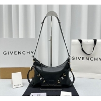 Shop Grade Givenchy Mini Voyou Shoulder Bag in Leather 23816 Black 2023