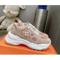 Durable Louis Vuitton Run 55 Sneakers Beige 608004