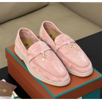 Cheapest Loro Piana Summer Charms Walk Loafers LP110612 Pink 2023 TOP