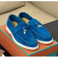 ​New Style Loro Piana Summer Charms Walk Loafers LP110614 Blue 2023 TOP