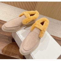 Shop Discount LP Open Walk Chukka Boots with Fur in Suede LP010901 Beige 2024 Top