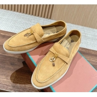 Top Grade LP Summer Charms Walk Loafers in Suede LP010901 Yellow 2024 Top