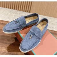 ​Shop Discount LP Summer Charms Walk Loafers in Suede LP010901 Light Blue 2024 Top