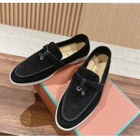 Market Sells LP Summer Charms Walk Loafers in Suede LP010901 Black 2024 Top