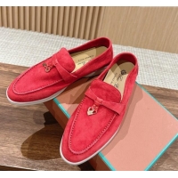 Chic LP Summer Charms Walk Loafers in Suede LP010901 Red 2024 Top