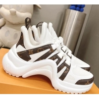 Good Quality Louis Vuitton Archlight Sneakers in Mesh and Monogram Canvas White 608028