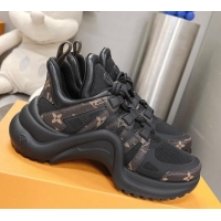 Pretty Style Louis Vuitton Archlight Sneakers in Mesh and Monogram Canvas Black 608029