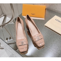 Best Price Louis Vuitton Moonlight Pumps 4.5cm in Patent Leather Light Pink 611004