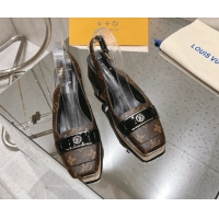 Good Looking Louis Vuitton Moonlight Slingback Pump 4.5cm in Monogram Canvas 611009