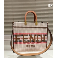 Reasonable Price Fendi Sunshine Medium Tote Bag in Staw 0618 Clay Brown 2024