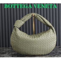 Luxury Cheap Bottega Veneta Small Jodie Hobo bag in Intrecciato Leather 600261 Travertine Green 2024