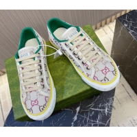 Best Price Gucci Tennis 1977 Strass GG Canvas Low-top Sneakers White 605006