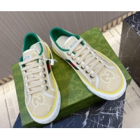 Reasonable Price Gucci Tennis 1977 Maxi GG Canvas Low-top Sneakers Beige 605008