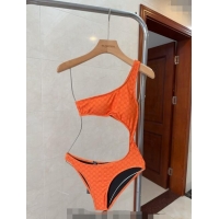 Luxurious Good Gucci GG Cut-out Swimwear 0618 Orange 2024