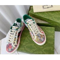 Sumptuous Gucci Tennis 1977 Low-top Sneakers in Butterfly Printed GG Canvas 05015