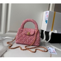 Promotional Design Chanel Tweed Mini Shopping Bag AS4416 Pink 2024