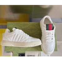 Purchase Gucci Re-Web Sneakers in Leather White/Web 605152