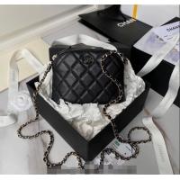 Reasonable Price Chanel Grained Calfskin Clutch with Chain AP4000 Black 2024