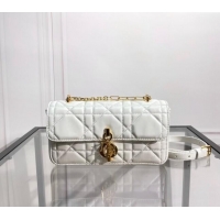 Classic Discount Dior Miss Daisy Mini Bag in Macrocannage Lambskin CD4090 White 2024