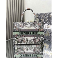 Modern Classic Dior Medium Book Tote Bag in Ecru Multicolor Dior 4 Saisons Automne Soleil Ecru Multicolor CD2804 Green 2