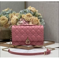 Most Popular Dior My Dior Top Handle Bag Latte Cannage Lambskin CD2831 Pink 2024