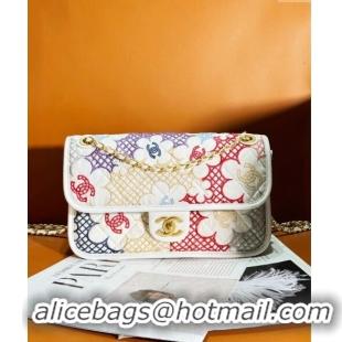 Reasonable Price Chanel 22 Lace Patchwork Mini Flap Bag AS8015 Multicolor 2024