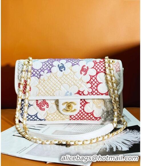 Reasonable Price Chanel 22 Lace Patchwork Mini Flap Bag AS8015 Multicolor 2024