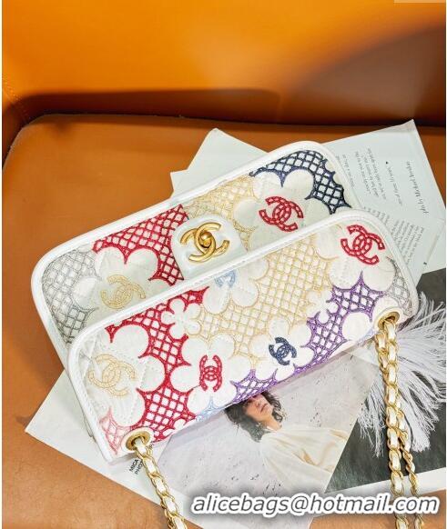 Reasonable Price Chanel 22 Lace Patchwork Mini Flap Bag AS8015 Multicolor 2024