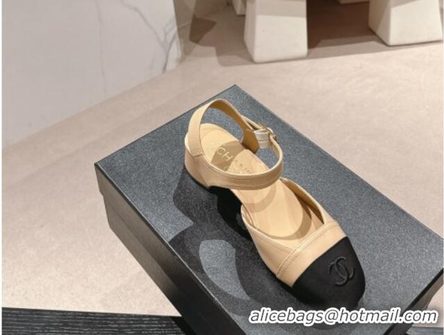 Good Looking Chanel Lambskin Slingback Pumps 3cm Beige 603177