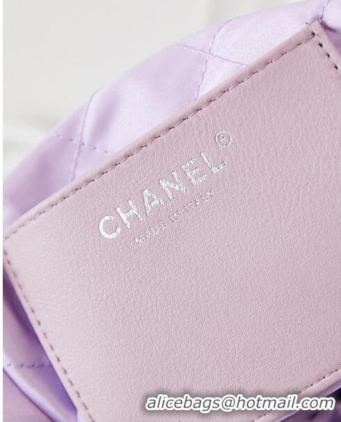 Buy Classic Chanel 22 Mini Shopping Bag in Patent Gradient Calfskin & Lacquered Metal AS3980 Lilac 2024