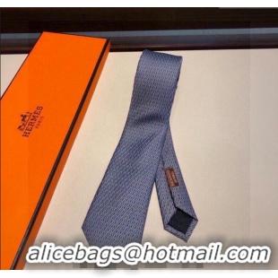 Famous Brand Hermes Silk Tie 030901 Blue 2023