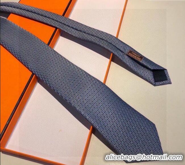 Famous Brand Hermes Silk Tie 030901 Blue 2023