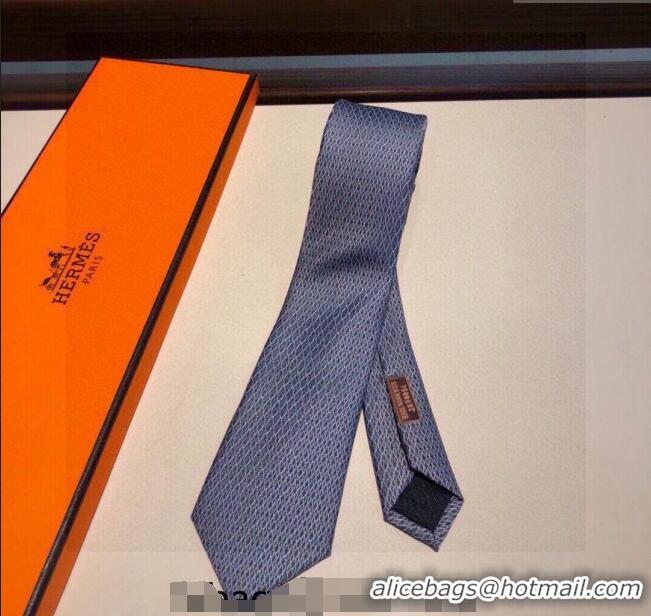 Famous Brand Hermes Silk Tie 030901 Blue 2023